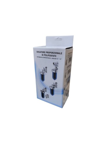 Megaclima Dosatore Proporzionale di Polifosfati  Attacchi 1/2"-1/2" Ruotabili + By Pass + Chiave - by Euroacque