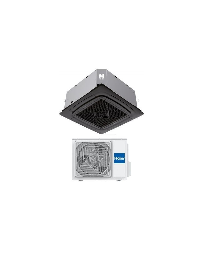 Haier Climatizzatore Monosplit A Cassetta  620 4 Vie 18000 Btu Nero AB50S2SC2FA(H) R-32 Wi-Fi Inverter Classe A++