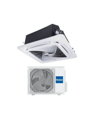 Haier Climatizzatore Monosplit A Cassetta A 4 Vie Round Flow 36000 Btu Trifase ABH105H1ERG(H) Wi-Fi optional R-32