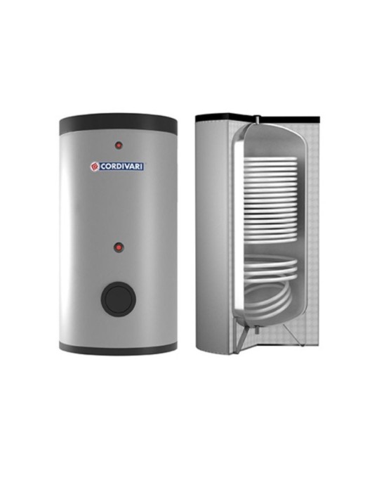 Cordivari Bollitore in Acciaio Bolly 2 XL WB 300 L Classe A Coibentazione Rigida in Polywarm