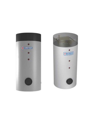 Cordivari Bollitore in Acciaio per Pompa di Calore Bolly 1 PDC WB 500 L Coibentazione Rigida