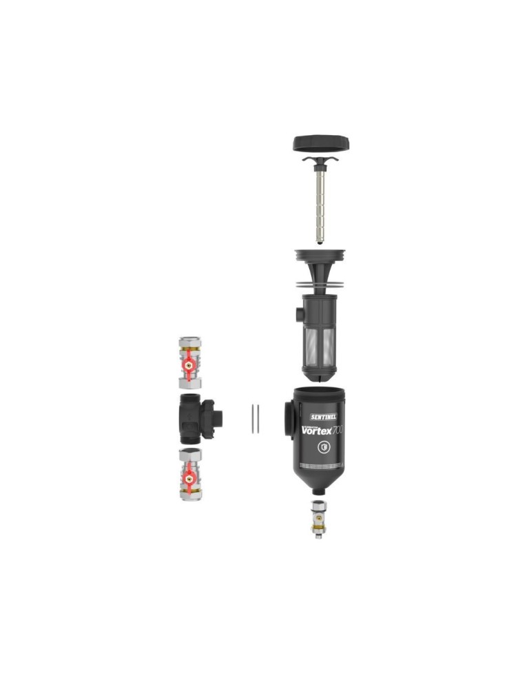 SENTINEL Filtro Defangatore  Vortex Eliminator 700  1.25" per Caldaia dettagli
