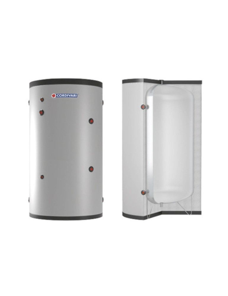 Cordivari Bollitore in Acciaio Inerziale WC 800 L Coibentazione Morbida in Polywarm