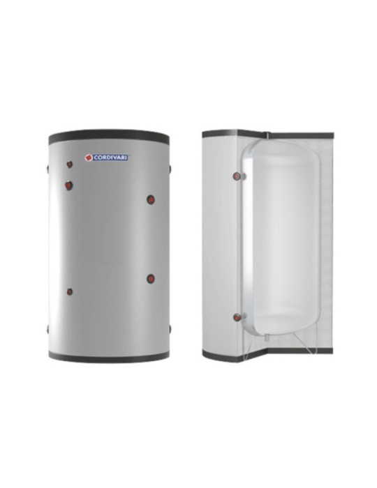 Cordivari Bollitore in Acciaio Inerziale WC 1500 L Coibentazione Morbida in Polywarm