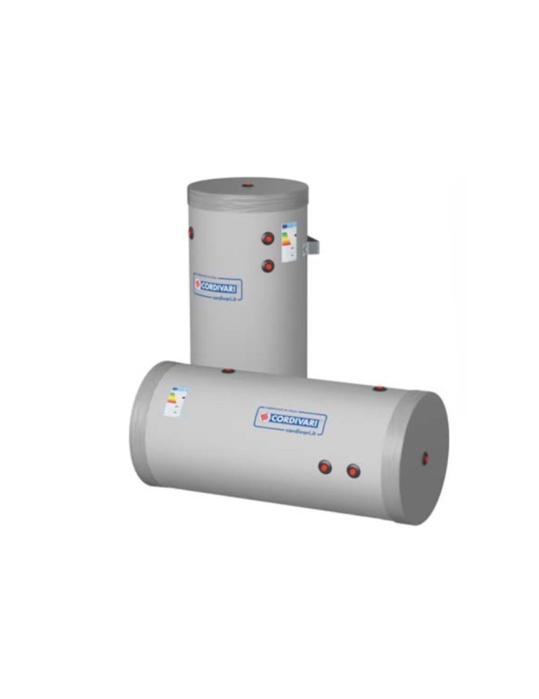 Cordivari Bollitore in Acciaio Bolly Murale WB 300 L con 1 Scambiatore Fisso Orizzontale/Verticale in Polywarm