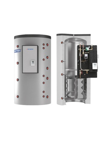 Cordivari Termoaccumulatore Puffermas 2 VB  1000 L 120KW  con 1 Scambiatore Fisso a Coibentazione Rigida