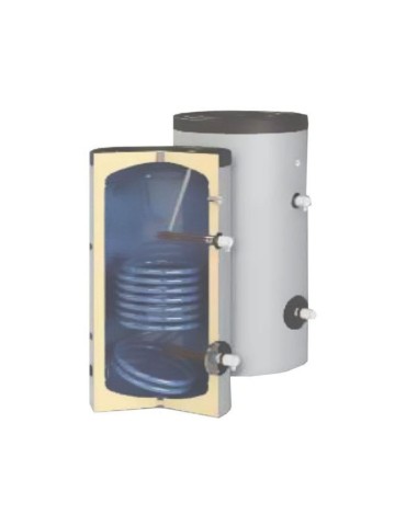 PLEION Bollitore Vetrificato BR/ZN 300 L a Mono Serpentino in Poliuretano