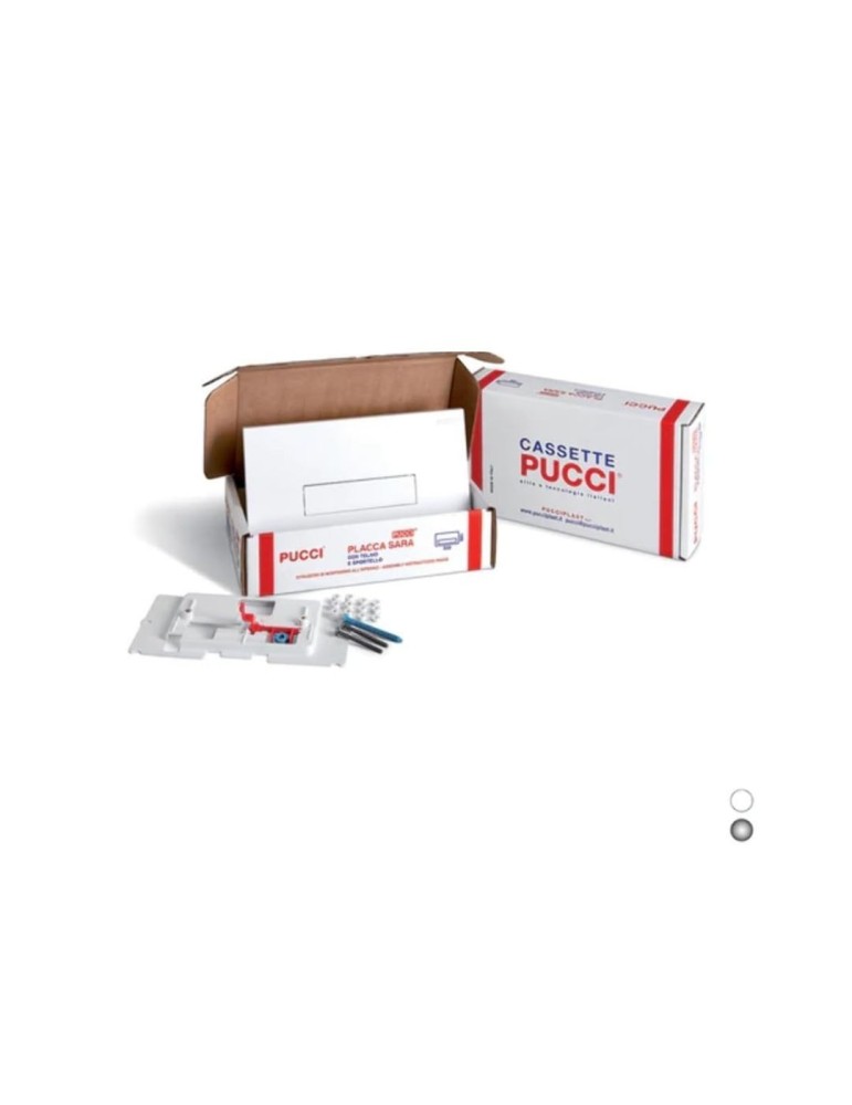 Kit placche Sara 12 mm Per Cassette di Scarico Pucci dal 1992 al 2010 cromo DETTAGLI