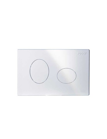 Pucci Placca Eco Ellisse Ad Incasso Bianca  280x180mm