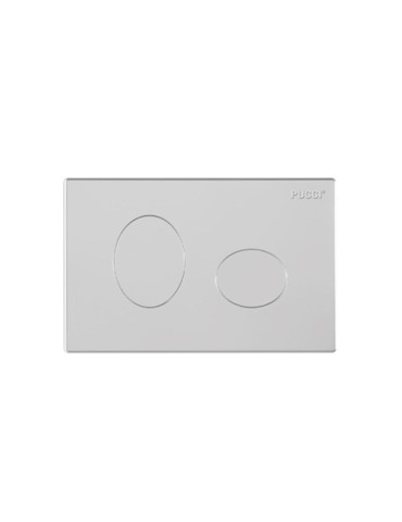 Pucci Placca Eco Ellisse Ad Incasso Bianca Satinata 280x180mm