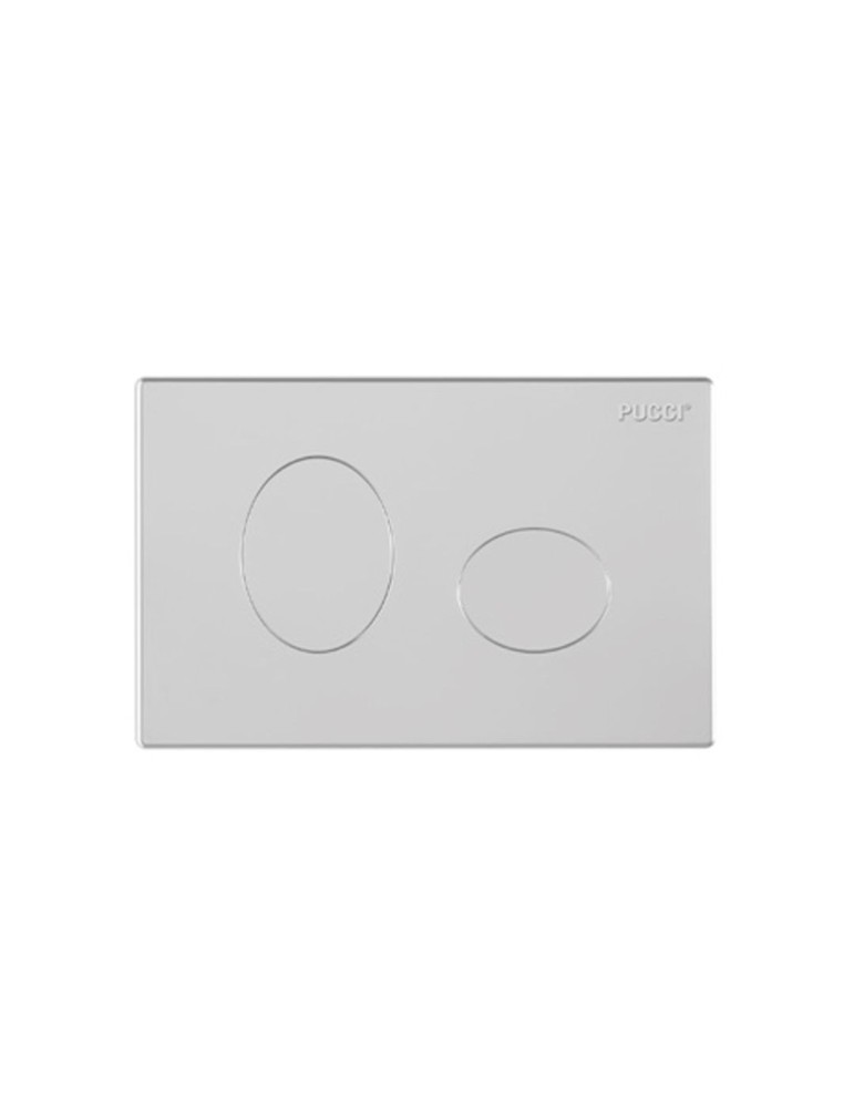 Pucci Placca Eco Ellisse Ad Incasso Bianca Satinata 280x180mm