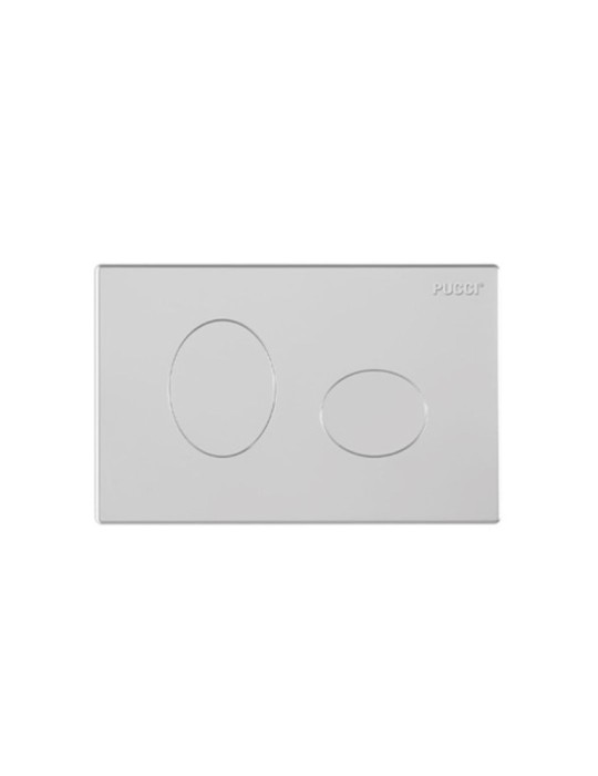 Pucci Placca Eco Ellisse Ad Incasso Bianca Satinata 280x180mm