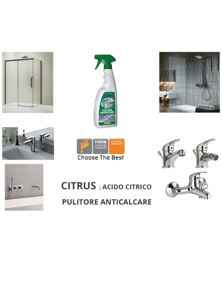 Spray Nettoyant Citrus Faren Détartrant Anticalcaire 750ml