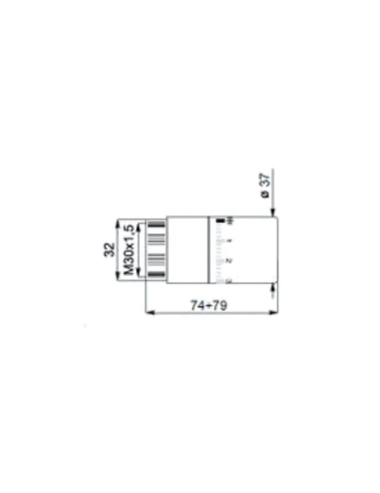 Cordivari Testa Termostica Bianca a Liquido Per Kristal dettagli