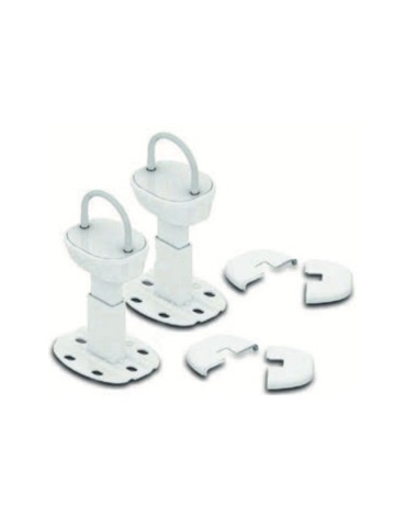 Cordivari Kit 2 Supporti a Pavimento per Termosifoni Tubolari Ardesia Bianco