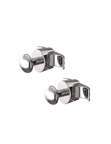 Cordivari Set Appendini 2 pezzi Ardesia Cromati Porta Asciugamani Per Radiatori Termoarredo