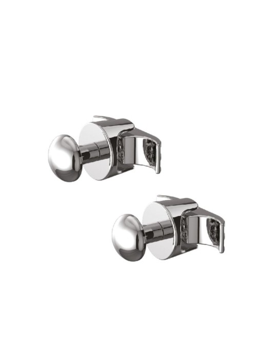 Cordivari Set Appendini 2 pezzi Ardesia Cromati Porta Asciugamani Per Radiatori Termoarredo