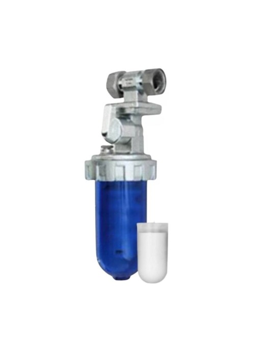 IDROTEC Filtro Acqua Anticalcare Dosatore di Polifosfati Dosatec Blu 300 Attacchi 1/2"-1/2" + Ricarica Di Polifosfati