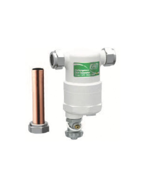 FAR COMPACTFAR Defangatore FF Ultracompatto Con Attacchi in Linea 3/4" e Magnete Estraibili BIANCO-CROMATA