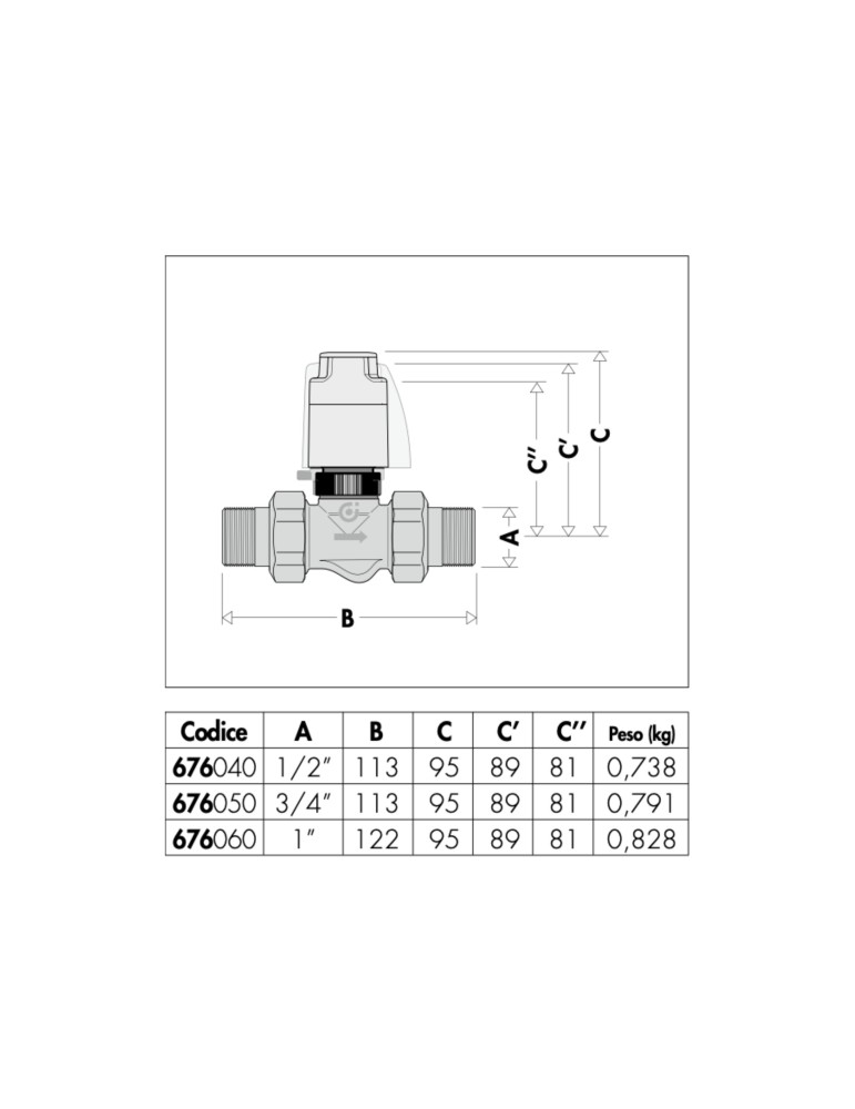 Attacchi 1” a bocchettone in Ottone