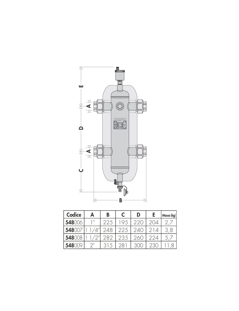 CALEFFI Separatore Idraulico