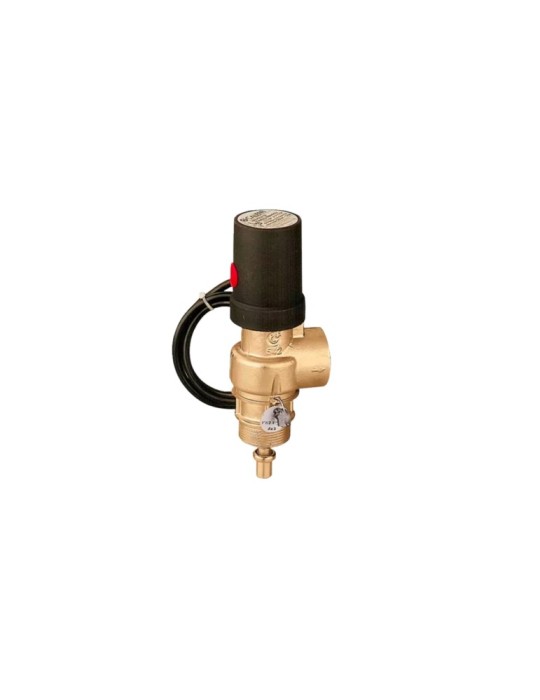 CALEFFI Valvola di Scarico Termico 1-1/2"M X 1-1/4"F ad Azione Positiva