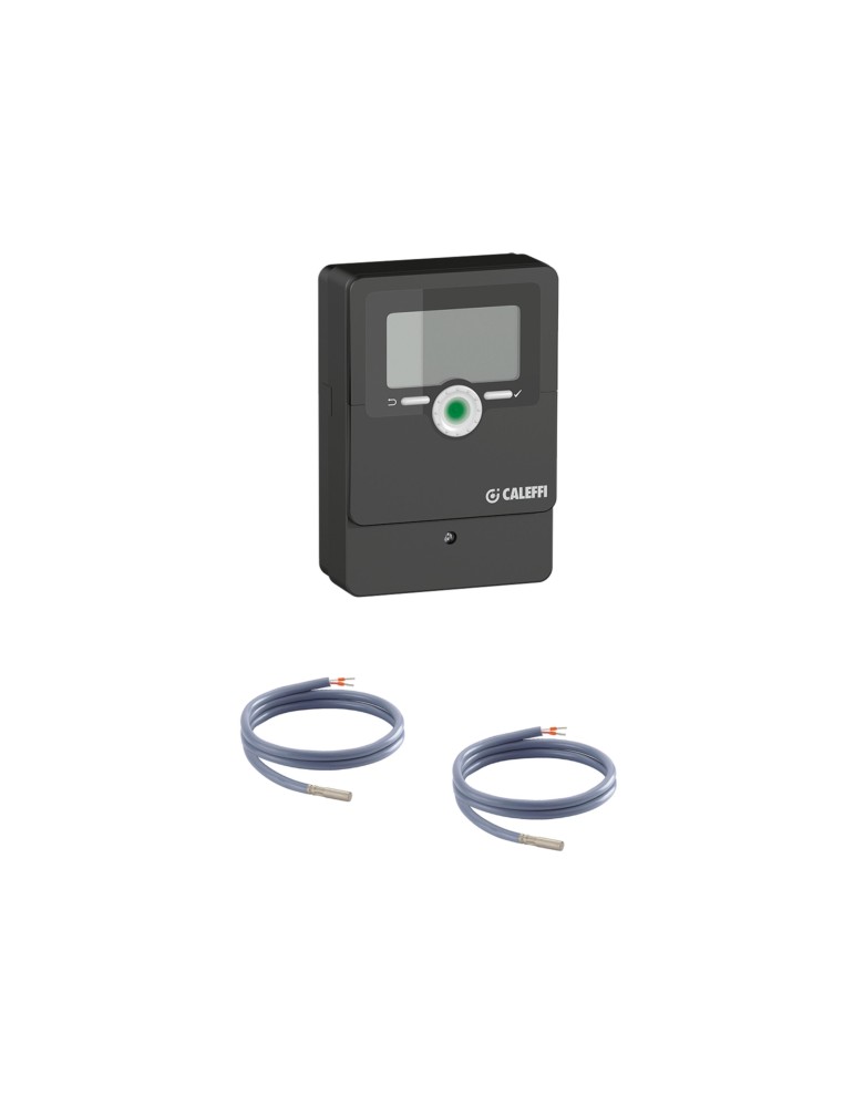 CALEFFI Regolatore Digitale per Riscaldamento e Condizionamento Con Sonda di Mandata ad Immersione Pt1000 Ø 6 mm
