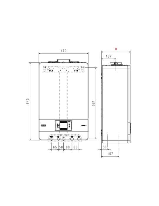 Metano Completa Di Kit Scarico Fumi Hybrid