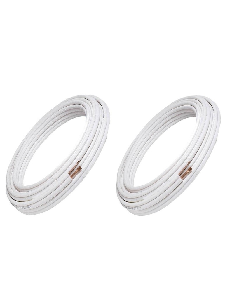 Kit Coppia Tubi Rame Climatizzatore Condizionatore  1/4 + 3/8  8 metri