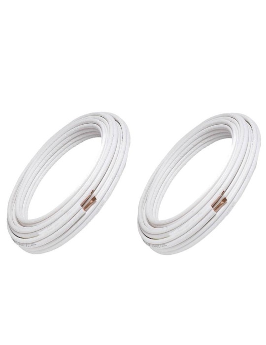 Kit Coppia Tubi Rame Climatizzatore Condizionatore  1/4 + 3/8  10 metri