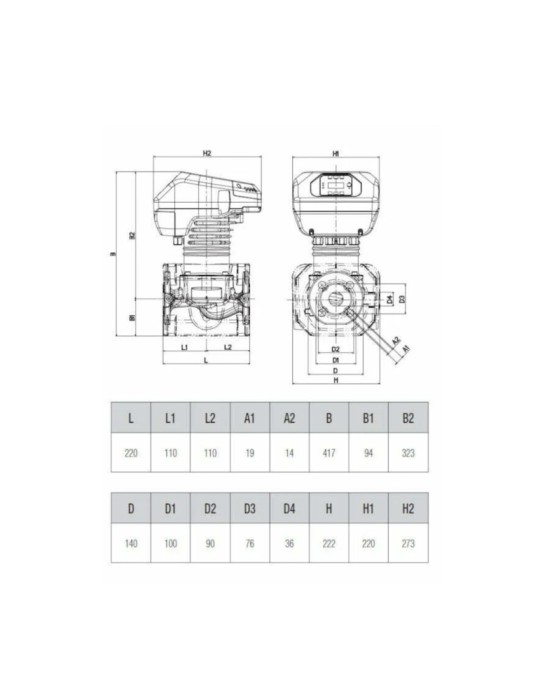 DAB Pumps EVOPLUS B 120-340.65M Circolatore Elettronico a Rotore Bagnato Per Impianti Ad Uso Abitativo e Commerciale DETTAGLI