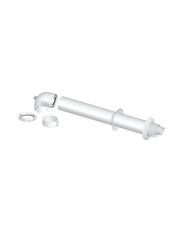 POLYMAX Kit Coassiale Scarico Fumi Orizzontale MOD.003 Adattabile Baxi Roca Termet per Caldaie