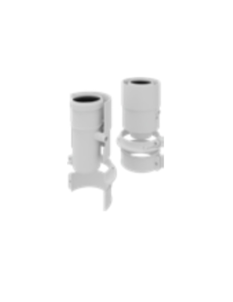 POLYMAX Partenza Verticale Coassiale Con Prelievo Fumi Universale 60-100 PP/PP