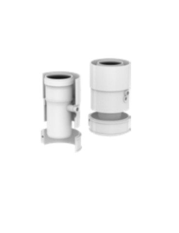 POLYMAX Partenza Verticale Coassiale Con Prelievo Fumi Mad.002 Adattabile a Beretta Riello Ariston  60-100 PP/PP