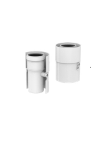 POLYMAX Partenza Verticale Coassiale Con Prelievo Fumi Mad.003 Adattabile a Baxi Argo Roca 60-100 PP/PP