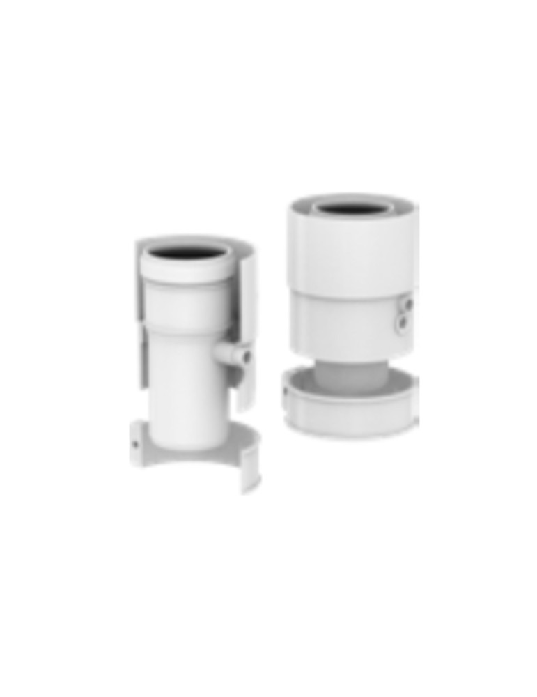 POLYMAX Partenza Verticale Coassiale Con Prelievo Fumi Mad.006 Adattabile a Ariston Chaffoteaux Radi 60-100 PP/PP