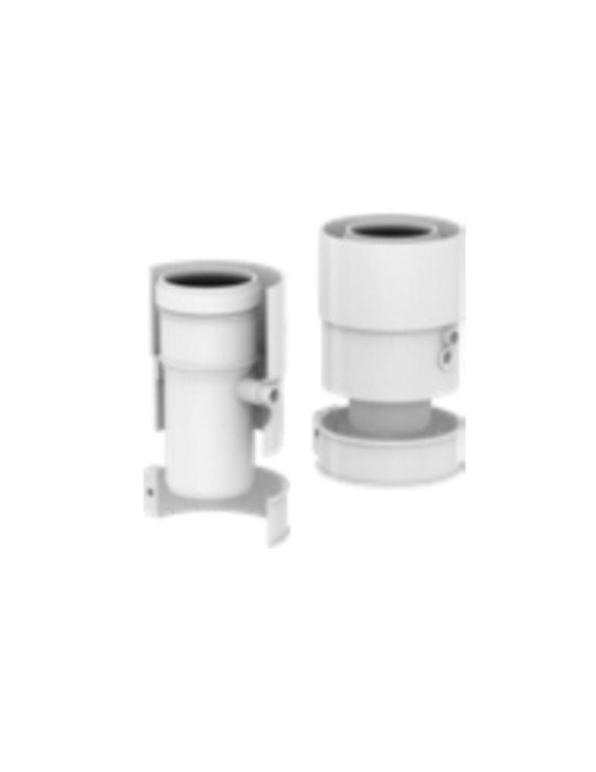 POLYMAX Partenza Verticale Coassiale Con Prelievo Fumi Mad.006 Adattabile a Ariston Chaffoteaux Radi 60-100 PP/PP