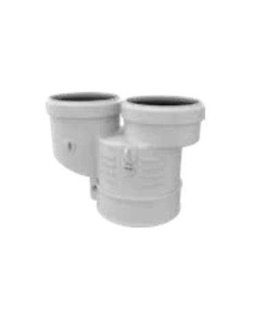 POLYMAX Sdoppiatore Fumi Mad.005 Eco Stabile Ø80/80mm Adattabile a Vaillant Per Caldaie Con Prelievo Fumi