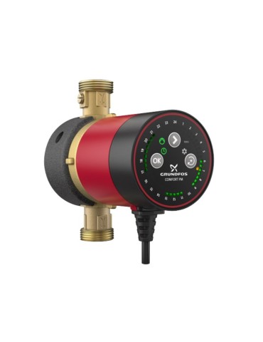 GRUNDFOS Comfort Digital con Timer 15-14BDT PM Circolatore a Rotore Bagnato  1/2"