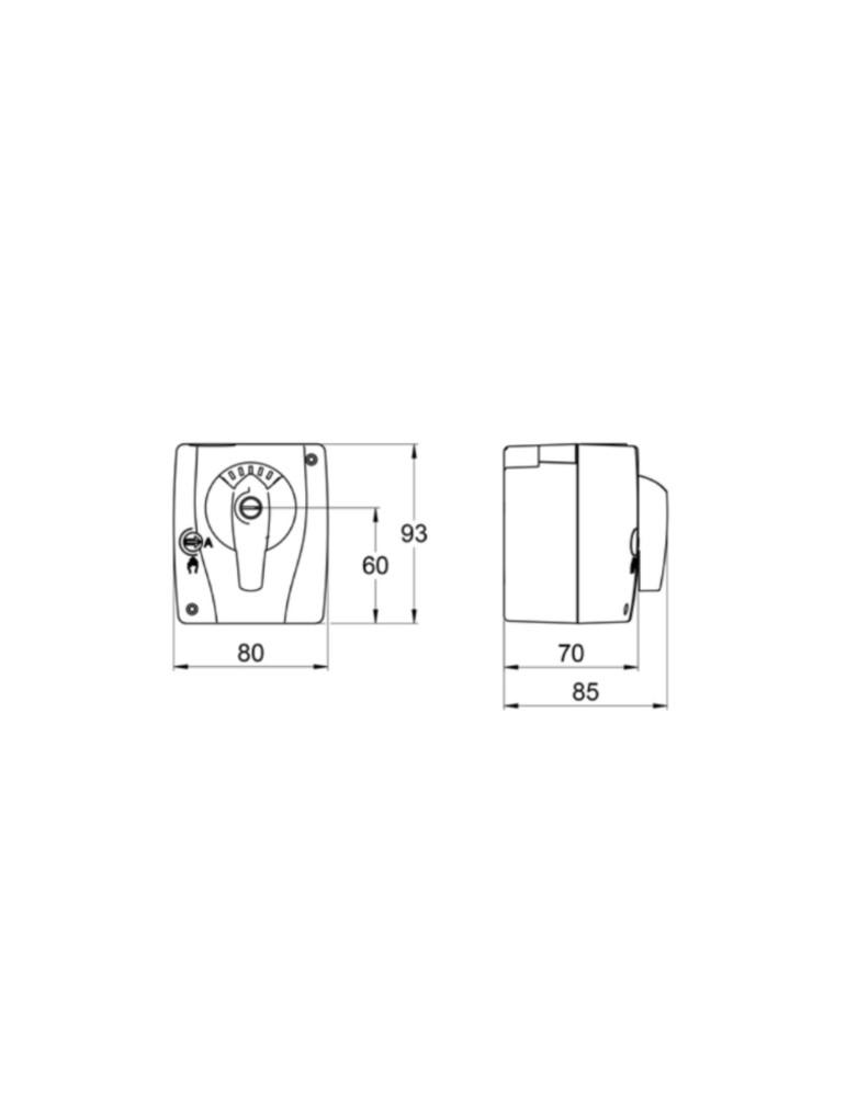 Attuatore Per Valvole LK950 230V Con Tempi Di Manovra Di 70 Secondi