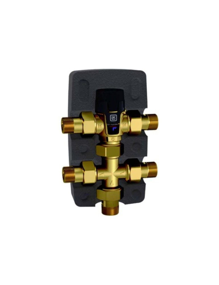 LK Armatur Set di Ricircolo LK551 Per La Circolazione Dell'acqua Calda Con Termostato