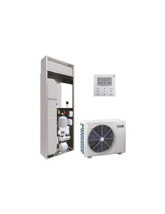 Ferroli Pompa di Calore Splittata Omnia S Hybrid H IN 10 kW Aria-Acqua R-32 Classe A+++ Comando Incluso