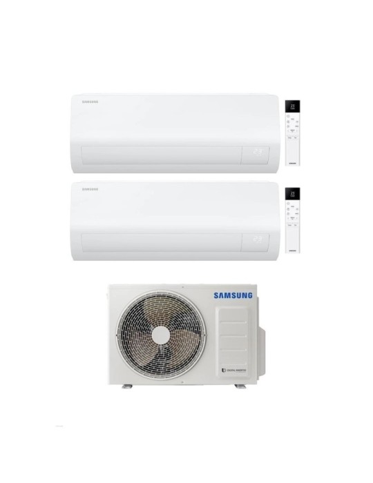 Samsung Climatizzatore Dual Split Cebu S2 12+18 con AJ068TXJ3KG/EU Inverter Wi-Fi Classe A++