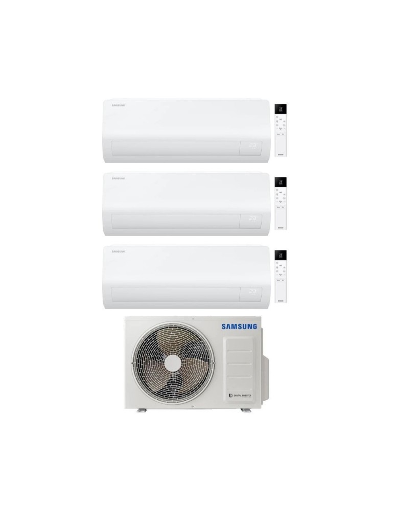 Samsung Climatizzatore Trial Split Cebu S2 9+9+12 con AJ068TXJ3KG/EU Inverter Wi-Fi Classe A++