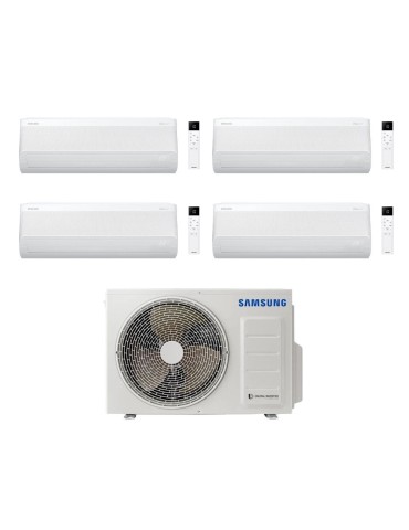 Samsung Climatizzatore Quadri Split Cebu S2 7+7+18+18 con AJ100TXJ5KG/EU Inverter Wi-Fi Classe A++