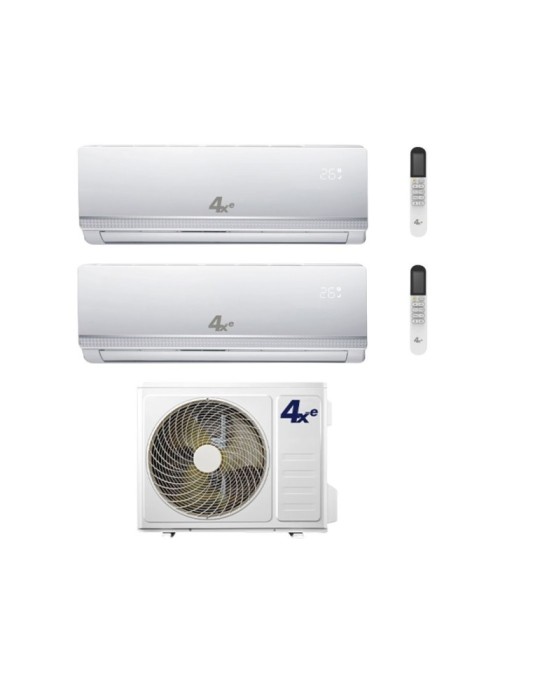 4XE Climatizzatore Dual Split serie Winter 9+18 Btu con Winter Dual 18 Inverter R-32 Wi-Fi Optional Classe A++