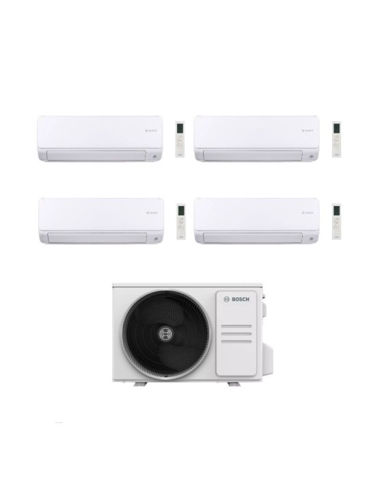 Bosch Climatizzatore Quadri Split Climate 6000i 7+7+7+18 btu con 5000M 105/4 E Inverter R 32 Wi-Fi Optional Classe A++