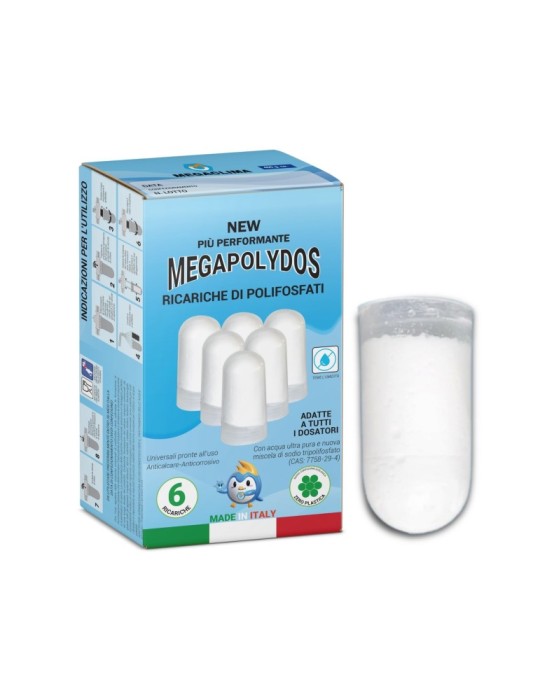 Megaclima Ricarica di Polifosfati per Filtro Anticalcare Megapolydos 6 Cartucce - by Euroacque