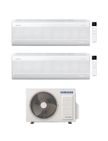 Samsung Climatizzatore Dual Split Windfree Avant S2 9+18 BTU con AJ052TXJ3KG/EU Inverter R-32 Wi-Fi Classe A+++