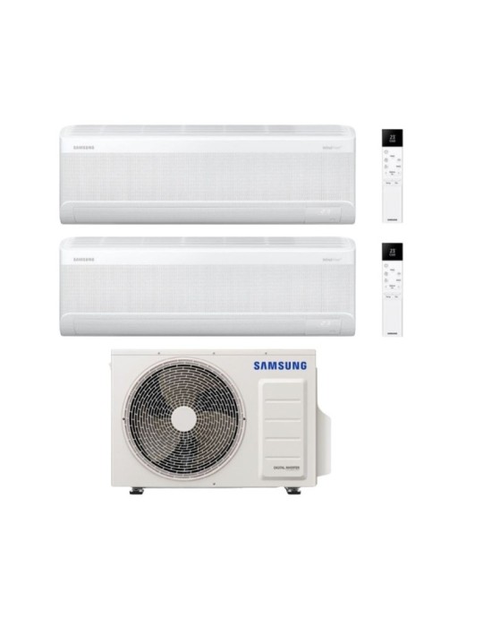 Samsung Climatizzatore Dual Split Windfree Elite S2 12+12 BTU con AJ050TXJ2KG/EU Inverter R-32 Wi-Fi Classe A+++